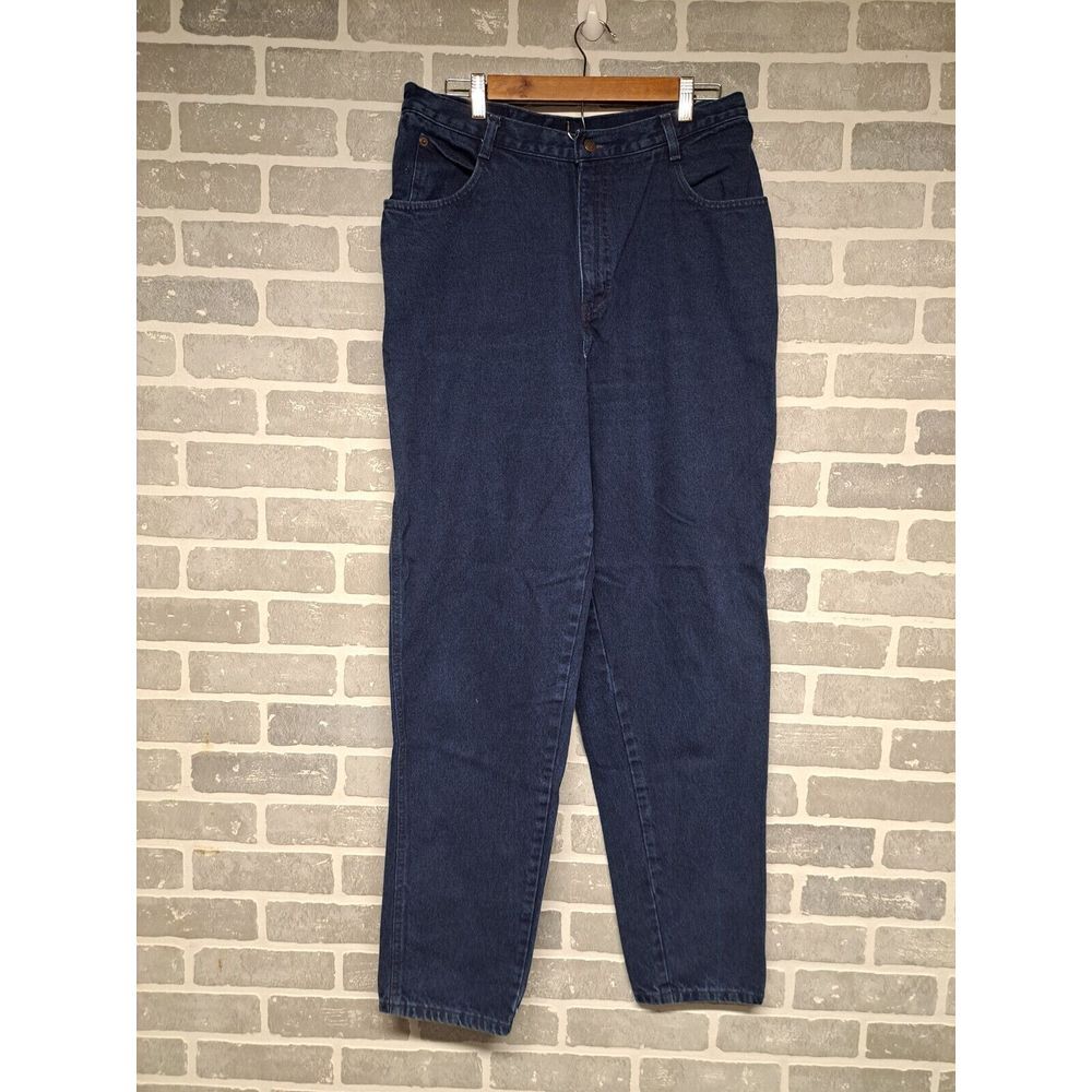 Gitano Womens Vintage 80s‎ Mom Jean High Rise Tapered Leg Dark Blue Size 16